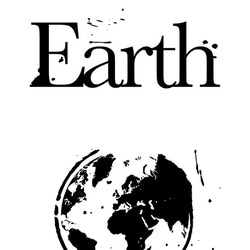 【A3アートポスター】Earth 〜墨地球画〜 "おしゃれインテリア雑貨" モノクロ 2枚目の画像