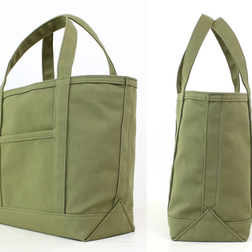 帆布トートバッグ・Mサイズ（オリーブ）8号帆布使用 ※受注製作 トート