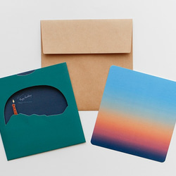 空の色が変わる　夜更けのバースデーカード（灯台） 4枚目の画像