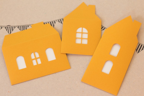 おうちのぽち袋（３枚セット/赤・藍・カラシ） 2枚目の画像