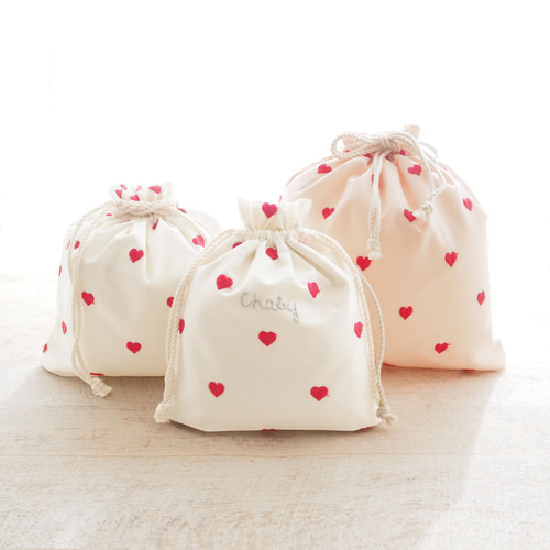 トミトミMJ様確認用】名入りポーチ 共通 おむつポーチ 巾着ポーチ 