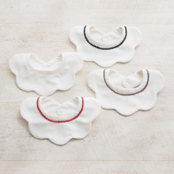 名入れ ✦ 小さなリネンリボンスタイ ✦ もくもく ✦ 選べるリボン