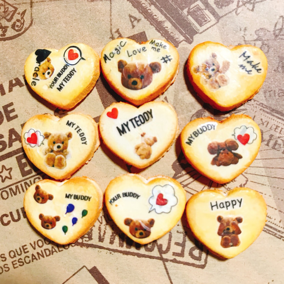 ミニチュアクマさんクッキー❤ スイーツデコ フェイクフード 食品 
