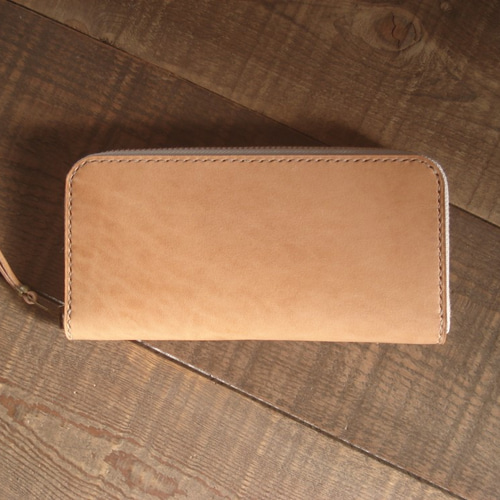 WALDES Vintage Zipper 長財布 type 02 ナチュラル 長財布 ma-ru-mo