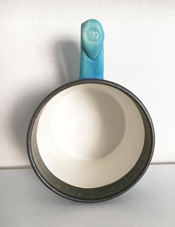 星空のマグカップ　トルコマット釉　南来琉　簡易不織布ラッピング無料　陶器 2枚目の画像