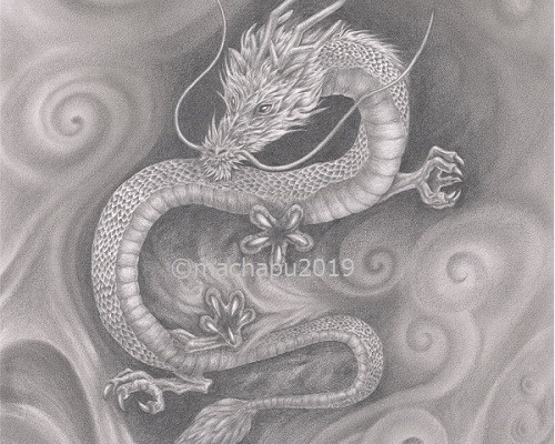 龍のポスターA3（宅配送料込） イラスト まちゃぷ 通販 7953941