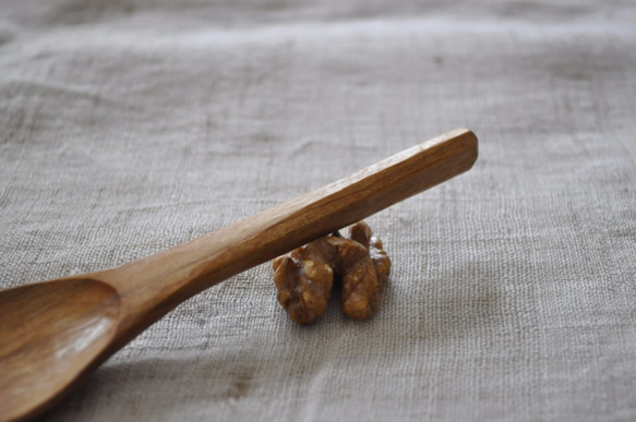 酪梨-日本山櫻花木手刻甜點木匙 木湯匙/手雕/甜點 第4張的照片