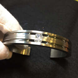 瑛牌閃耀6mmx8mm鑽石手工手環含雷雕 第3張的照片