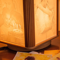 【新婚賀禮】藝術旋轉燈箱┇單層直式燈箱 第2張的照片