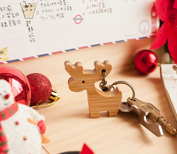 【聖誕節禮物】可愛鑰匙圈┇聖誕麋鹿 第1張的照片