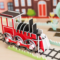 【益智立體拼圖】交通工具系列┇蒸汽火車 第1張的照片
