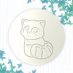 【生日禮物 】趣味Q圖杯墊 ┇ 狸貓 第1張的照片