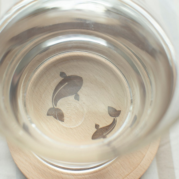 【餐桌小物】金魚 鯉魚 防水杯墊┇水故事杯墊 單入 第2張的照片