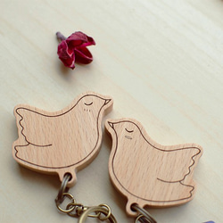 【情人節禮物】情鳥 ┇客製化 鑰匙圈 掛版 第4張的照片