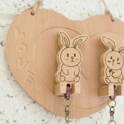 【七夕情人節推薦禮物】兔寶┇客製化 鑰匙圈 掛版 第2張的照片