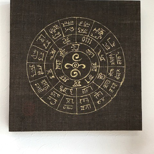 龍体文字フトマニ図】癒しの波動。古代人の宇宙。神様の座席表