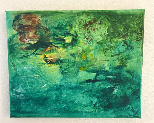 木製フレーム　キャンバス　油彩画　抽象画　人物　ヴィンテージ　画家　作家　手描き 1_ac3b33ade832572dfbc0d55fdb13