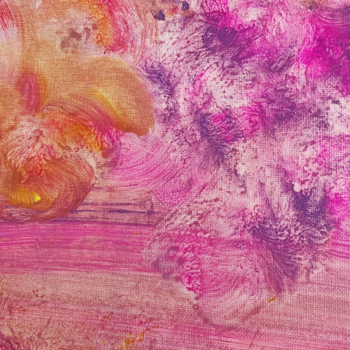 murasakipink 「木製キャンバス」抽象画アート 絵画 女でしゃ