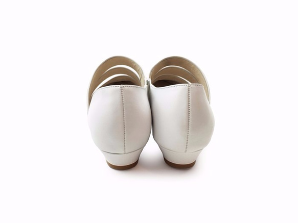 [The Deep] Pannychia - White Leather Handmade sandals 8枚目の画像