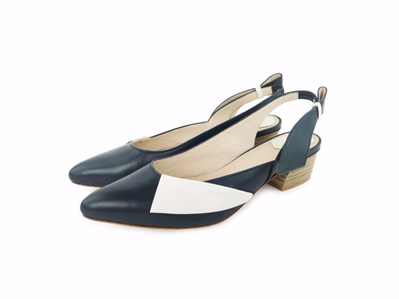 [The Deep] Satyrichthys - Blue/White - Pointy-toe sandals 5枚目の画像