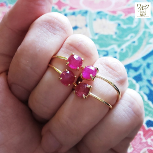 Sold】【13号】ルビー リング【シルバー925】 指輪・リング ワルツ