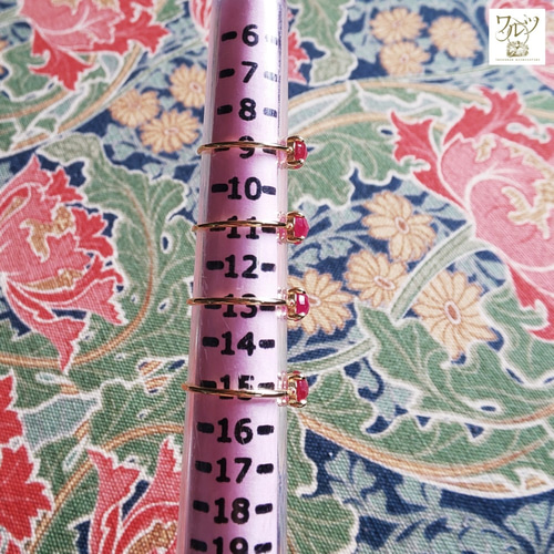 Sold】【13号】ルビー リング【シルバー925】 指輪・リング ワルツ