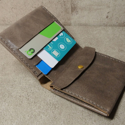人とかぶらない財布をお求めの方へ Short Wallet v1.5 Grey【受注製作】 3枚目の画像