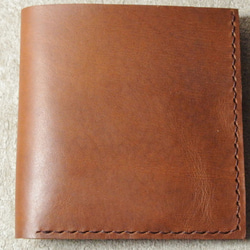 数量限定 至高のイタリアン素材 Slim Short Wallet Ver.1 - Brown 【受注製作】 4枚目の画像