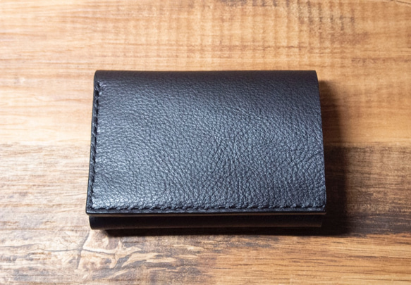 [Build to order] Trifold wallet 1 - Black 第2張的照片