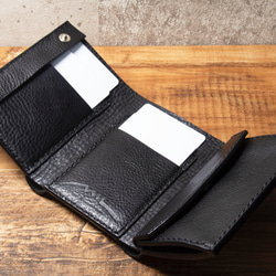 [Build to order] Trifold wallet 1 - Black 第3張的照片