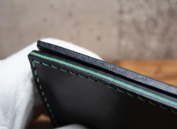[Build to order] Long wallet 1 - 2-Tone Mint Green 第9張的照片