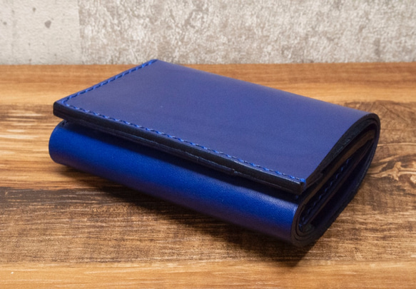 [Build to order] Trifold wallet 1 - Cobalt Blue 第1張的照片