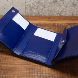 [Build to order] Trifold wallet 1 - Cobalt Blue 第3張的照片