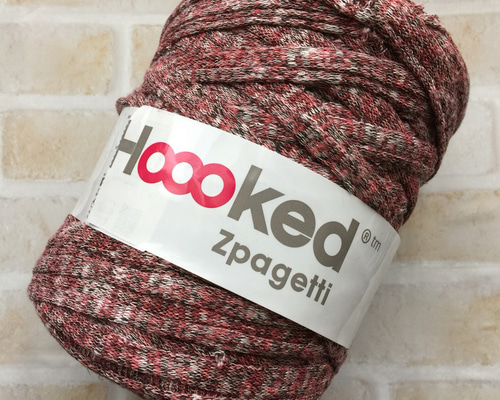 ☻3m¥300☻ 赤チェック風モケモケfuzzy♡ズパゲッティ Tシャツヤーン  