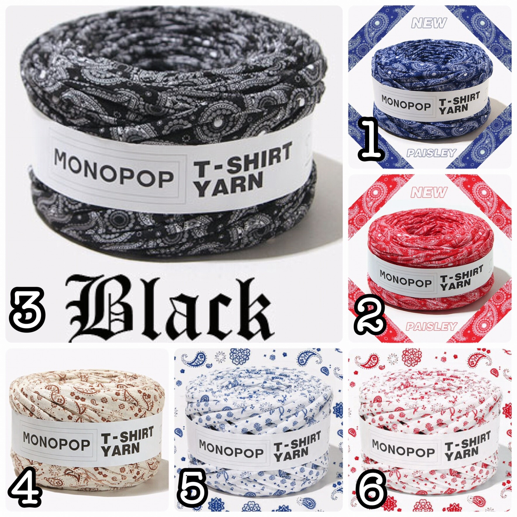 ✩︎3m¥300✩︎ MONOPOP バンダナシリーズ♡ペイズリー柄♡ 糸・ミシン 