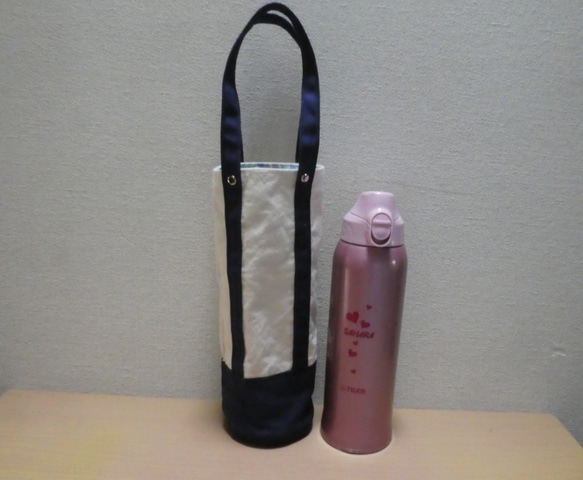 ハンドメイド イニシャル入り お弁当袋 水筒カバー リバティ生地使用