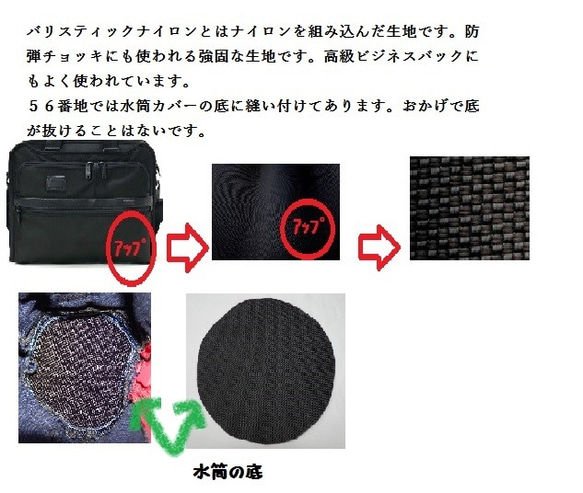 水筒カバー筒形巾着１L「ハイパロン」本体２３巾着いれて３０直径８．５手さげ肩さげつき 7枚目の画像