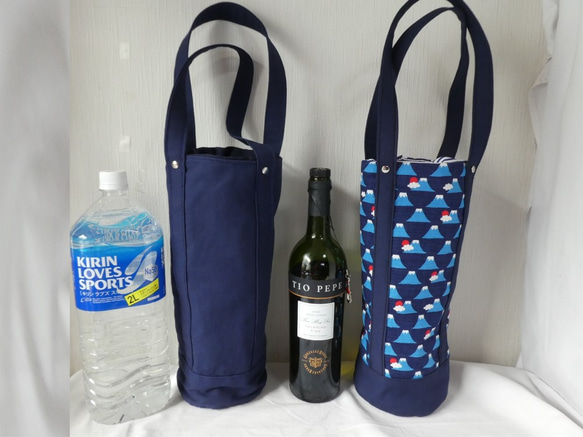 #日本酒バッグ　#トートバッグ　#保冷シート縫い込み　#エコバッグ　#一升瓶　#ワイン　#エコバッグ　#スプマンテ　　 6枚目の画像