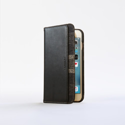 iPhone 8 /iPhone 7 / 4.7吋 神秘系列層疊款皮革保護套 - 雅緻黑 第5張的照片