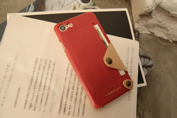 iPhone 8 / iPhone 7 / 4.7吋 極簡系列皮革保護套-粉桃紅 第1張的照片