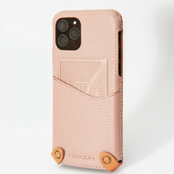 iPhone 11 Pro MORANDI系列極簡款手機皮套 - 奶茶粉 第4張的照片