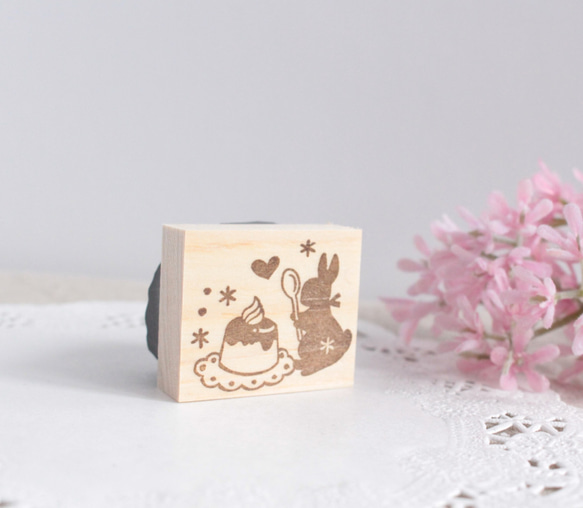 兔子和布丁郵票 第2張的照片