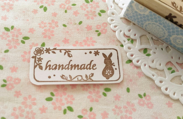 うさぎのhandmadeはんこ 2枚目の画像