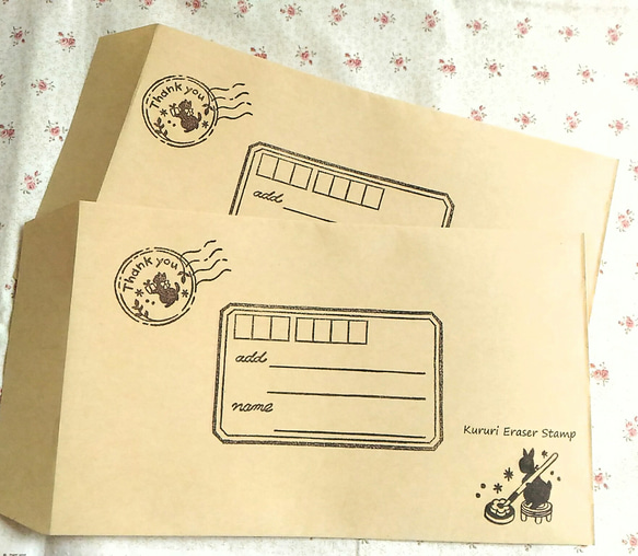 小貓郵戳樣式郵票 第3張的照片