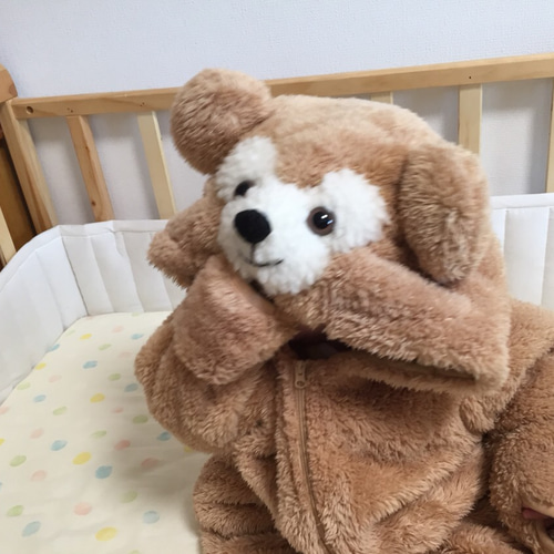 再々…販>ふわもこ くまの着ぐるみ キッズ用(100・110・120) 子供