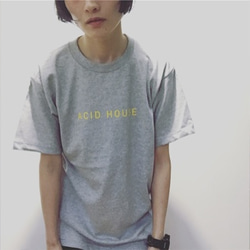 シンプルなTシャツ「HOUSE」白 2枚目の画像