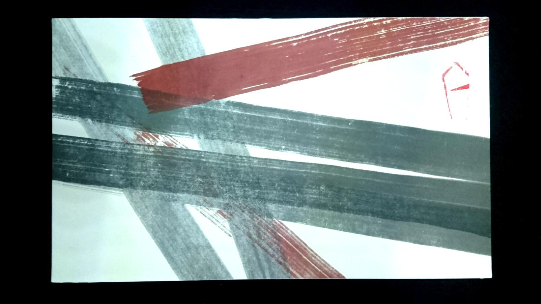 墨と和紙による抽象画(無題) 絵画 rumble218 通販 6576243