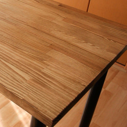 【オーダー品】ヴィンテージカラーの作業テーブル：白色伸縮脚＋幅110×奥行70×高さ73cm 4枚目の画像