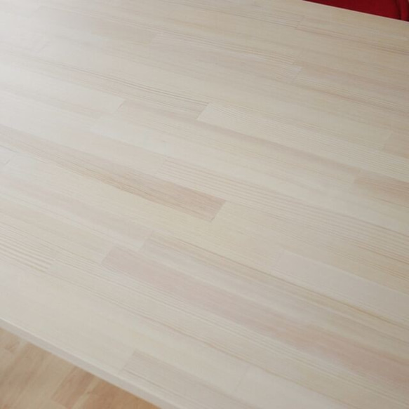 木目を生かしたホワイトカラー作業テーブル：幅80cm×奥行50cm×高さ72cm 2枚目の画像
