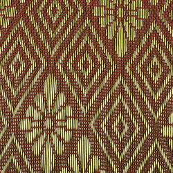 ジャガード織　畳縁    ハンドメイド素材　マスキングテープ　舛菊　茶 2枚目の画像
